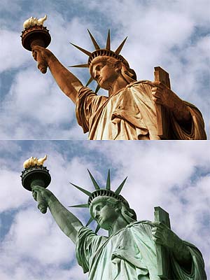 Statue of Liberty Copper and Green